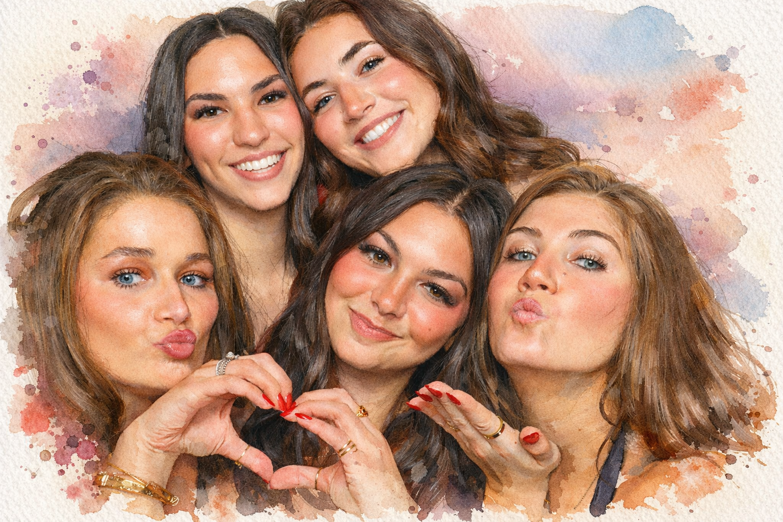 AI Watercolor Portraits