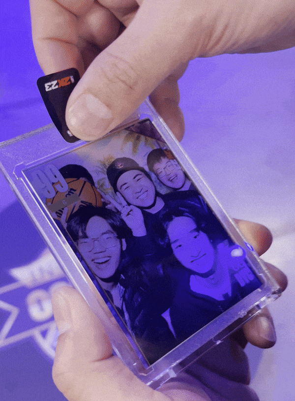 trading card photo booth