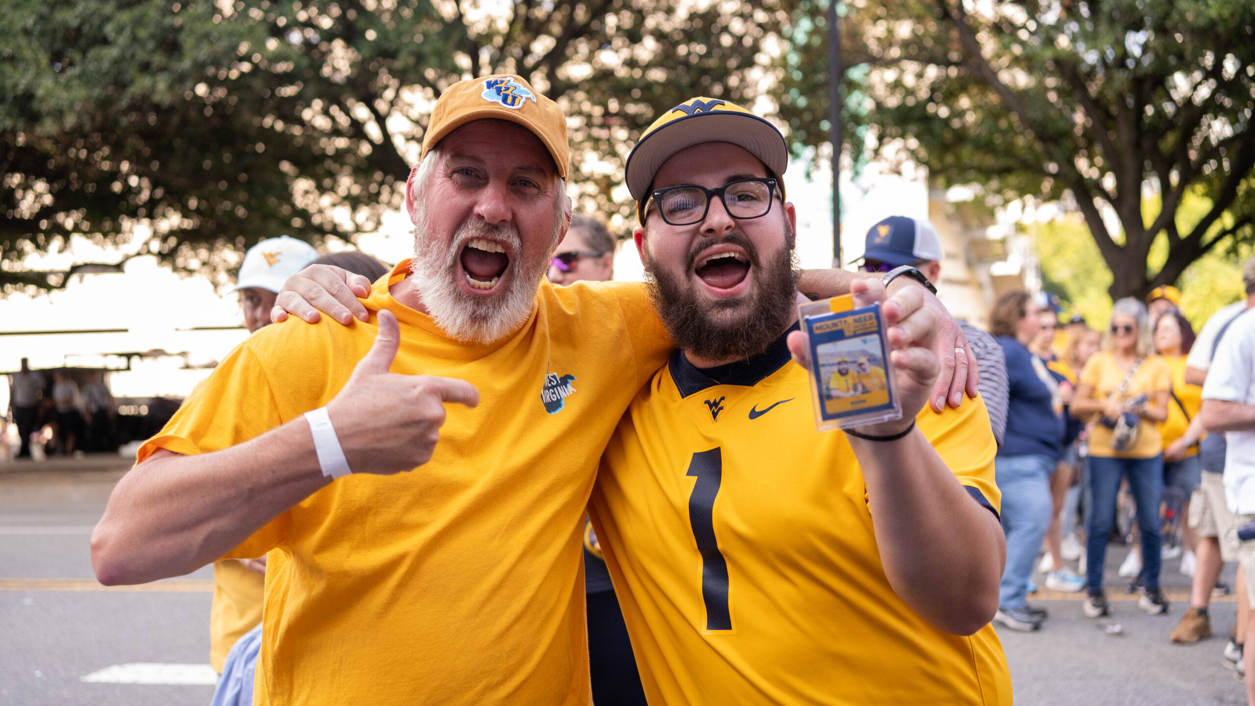 Custom Trading Card Activation: 300+ WVU Mountaineers Cards in 5 Hours 1 charlotte-sports-fan-brand-activation